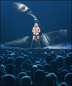 Madonna Singing in Concert